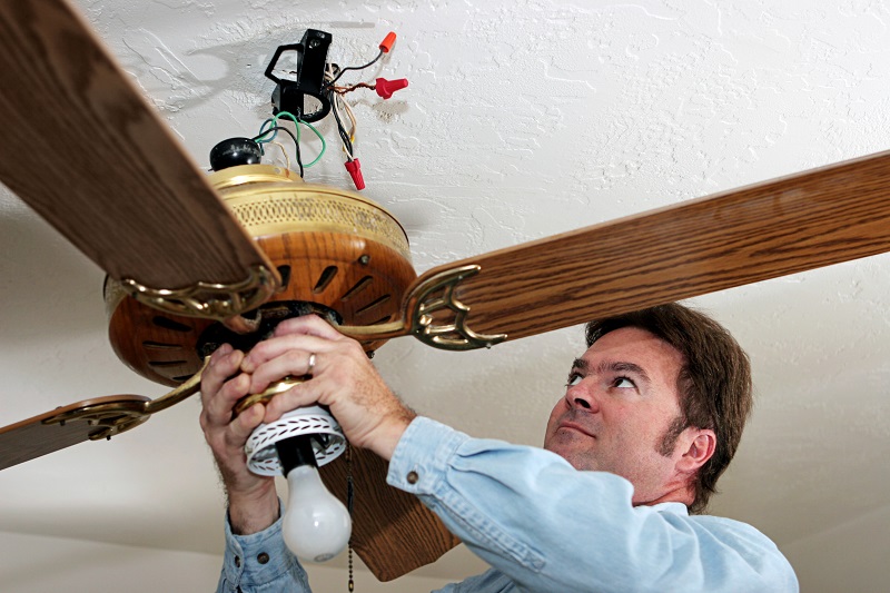 Residential ceiling fan installation Kansas City is best done by professionals like JMC Electric.