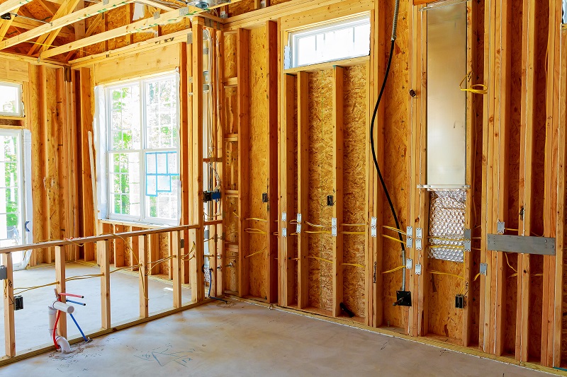 Residential electrical wiring can be done for new construction.