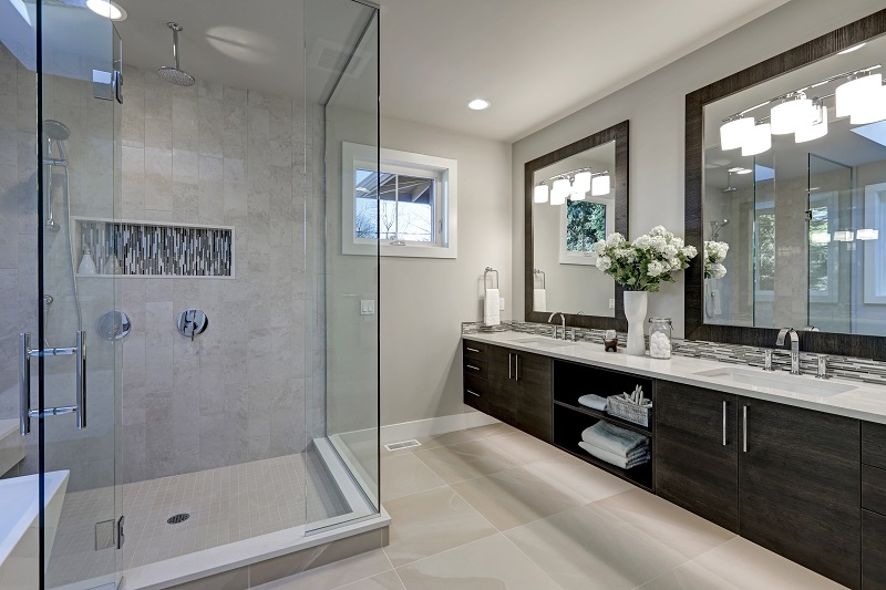 Residential local electricians in Kansas City at JMC Electric are here to help you choose and install the best outlet and lighting options for your bathroom remodel.