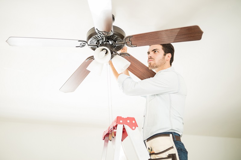 Ceiling fan installation in Kansas City is best done by professionals like JMC Electric.