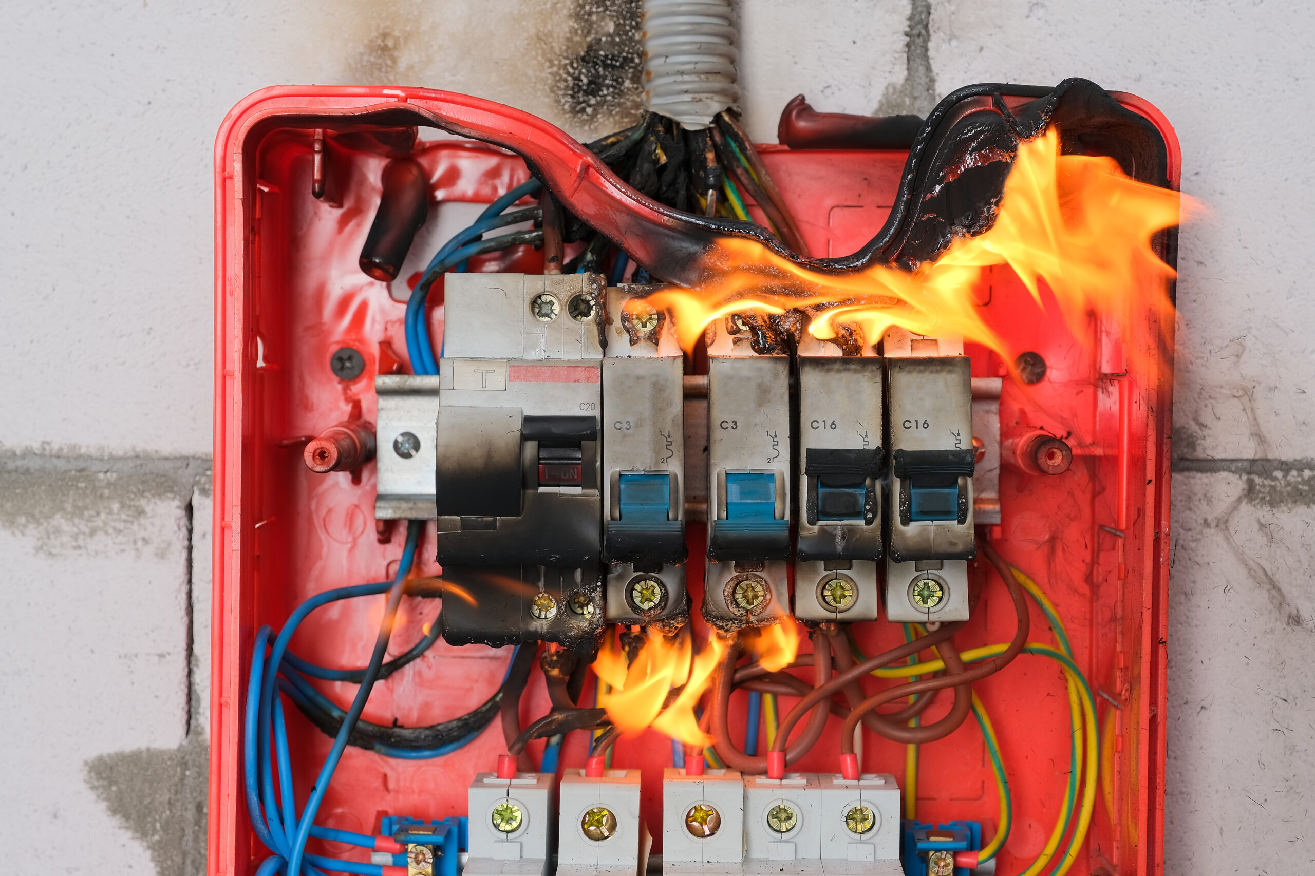 This is a picture for a blog about a residential home electrician.