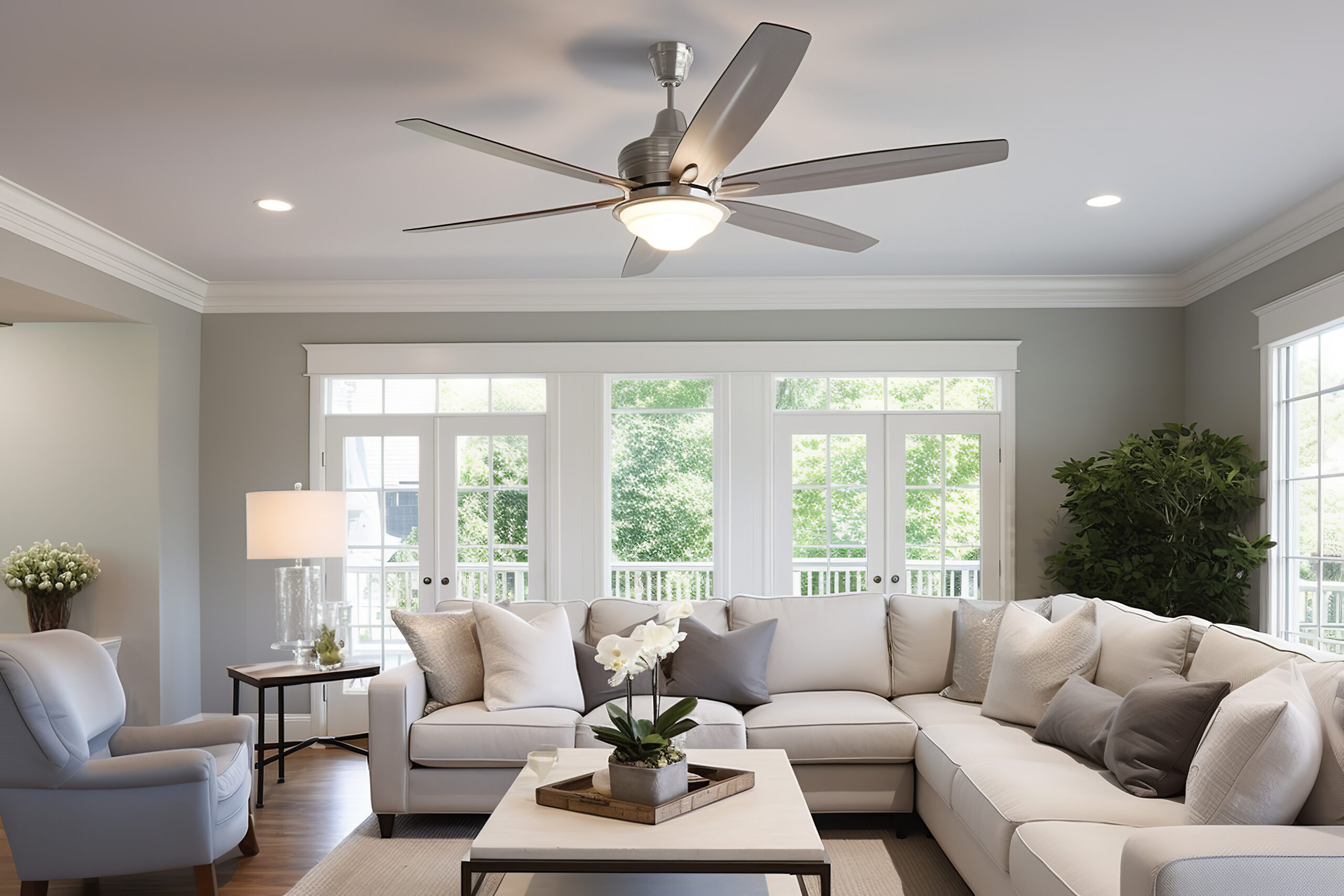 This is a picture for a blog about residential ceiling fan installation in Kansas City.